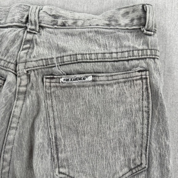 Pure Jeanswear Vintage Grey Acid Wash Bow Ankle Tapered Jeans Womens Size 9 - Picture 8 of 11